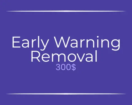 Early Warning Removal